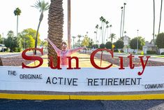 Sun City, Arizona entrance sign — The Original Active Retirement Community, established 1960
